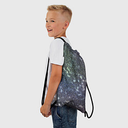 Рюкзак-мешок Абстрактный серо-фиолетовый, цвет: 3D-принт — фото 2