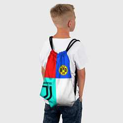 Рюкзак-мешок Juventus x Borussia, цвет: 3D-принт — фото 2