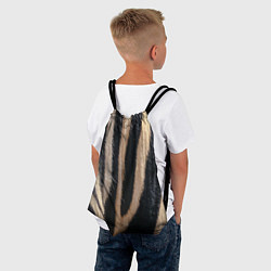 Рюкзак-мешок Мех зебры, цвет: 3D-принт — фото 2