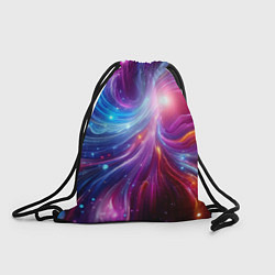 Рюкзак-мешок Неоновая абстракция - нейросеть, цвет: 3D-принт