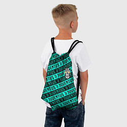 Рюкзак-мешок Juventus pattern logo steel, цвет: 3D-принт — фото 2