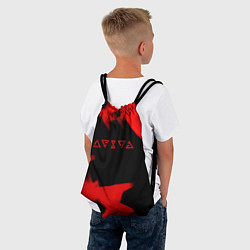 Рюкзак-мешок Ведьмак лого огонь, цвет: 3D-принт — фото 2