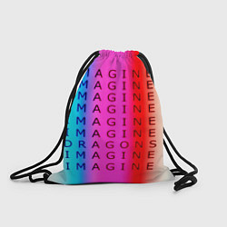 Рюкзак-мешок Imagine Dragons neon rock, цвет: 3D-принт