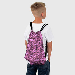 Рюкзак-мешок Розовый камуфляж текстура, цвет: 3D-принт — фото 2