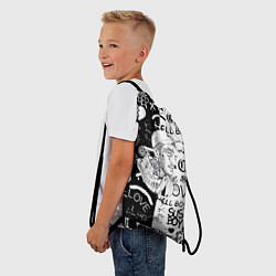 Рюкзак-мешок Lii Peep pattern rap, цвет: 3D-принт — фото 2