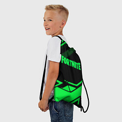 Рюкзак-мешок Fortnite geometry green, цвет: 3D-принт — фото 2