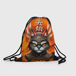 Рюкзак-мешок Cat samurai, цвет: 3D-принт