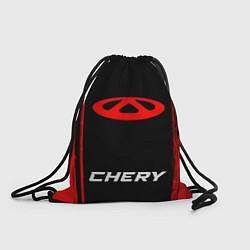 Рюкзак-мешок Chery - red gradient по-центру, цвет: 3D-принт