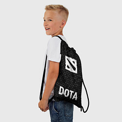 Рюкзак-мешок Dota glitch на темном фоне по-центру, цвет: 3D-принт — фото 2
