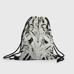 Мешок для обуви Black and white abstraction