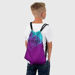 Рюкзак-мешок Horizon zero dawn geometry neon, цвет: 3D-принт — фото 2