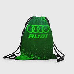 Рюкзак-мешок Audi - green gradient, цвет: 3D-принт