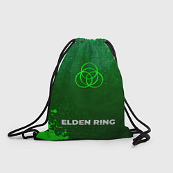 Рюкзак-мешок Elden Ring - green gradient по-центру, цвет: 3D-принт