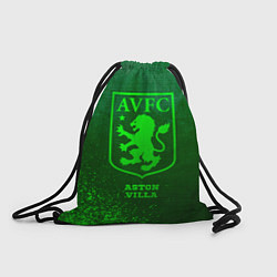 Рюкзак-мешок Aston Villa - green gradient, цвет: 3D-принт
