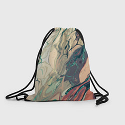 Мешок для обуви Зелёно-розовый стилизованный абстракция