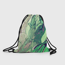Мешок для обуви Зелёный стилизованный абстракция