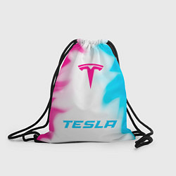 Рюкзак-мешок Tesla neon gradient style по-центру, цвет: 3D-принт