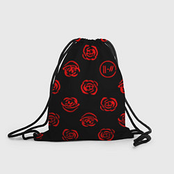 Мешок для обуви Twenty one pilots rose pattern