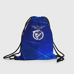 Рюкзак-мешок Benfica blue poly, цвет: 3D-принт