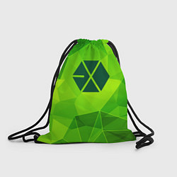 Рюкзак-мешок Exo green poly, цвет: 3D-принт