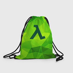 Рюкзак-мешок Half-Life green poly, цвет: 3D-принт