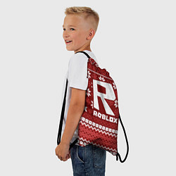 Рюкзак-мешок Новогодний свитер ugly Roblox, цвет: 3D-принт — фото 2