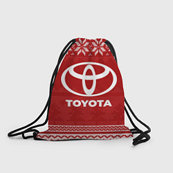 Рюкзак-мешок Новогодний Toyota, цвет: 3D-принт