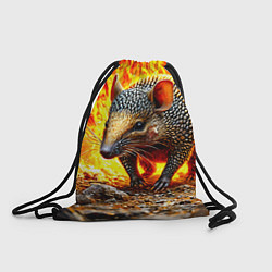Рюкзак-мешок Броненосец в огне, цвет: 3D-принт
