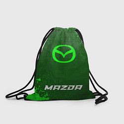 Рюкзак-мешок Mazda - green gradient по-центру, цвет: 3D-принт