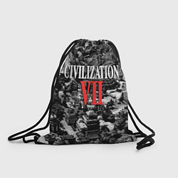 Рюкзак-мешок Civilization VII, цвет: 3D-принт