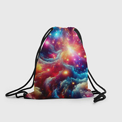 Мешок для обуви Colorfull neon space clouds - ai art fantasy