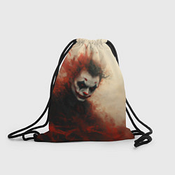 Рюкзак-мешок Зловещий Джокер в красном дыму, цвет: 3D-принт