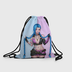 Рюкзак-мешок League of Legends - Jinx, цвет: 3D-принт