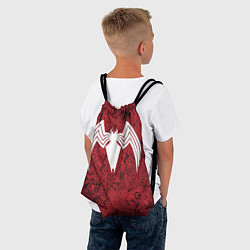 Рюкзак-мешок Знак венома на красном, цвет: 3D-принт — фото 2