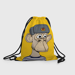 Рюкзак-мешок NFT ape turtleneck, цвет: 3D-принт