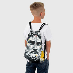 Рюкзак-мешок Античный портрет и краска, цвет: 3D-принт — фото 2