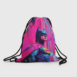 Рюкзак-мешок Бэтмен в розовом стиле, цвет: 3D-принт