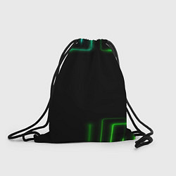 Мешок для обуви Black green color
