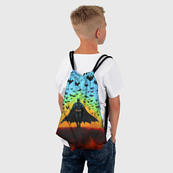 Рюкзак-мешок Бэтмен и летучие мыши, цвет: 3D-принт — фото 2