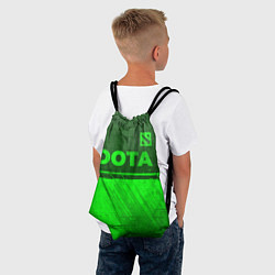 Рюкзак-мешок Dota - green gradient посередине, цвет: 3D-принт — фото 2