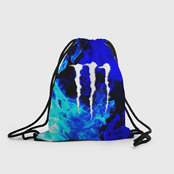Рюкзак-мешок Monster energy синий дым, цвет: 3D-принт
