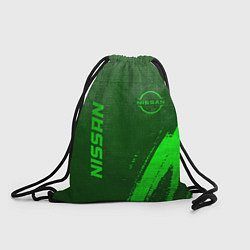 Рюкзак-мешок Nissan - green gradient вертикально, цвет: 3D-принт