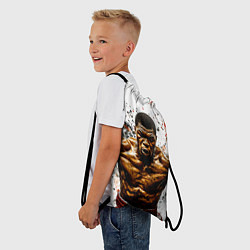 Рюкзак-мешок Мухаммед Али на белом, цвет: 3D-принт — фото 2