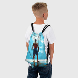 Рюкзак-мешок Кикбоксер в синем, цвет: 3D-принт — фото 2