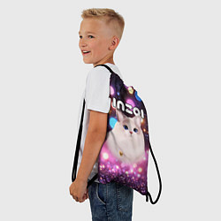 Рюкзак-мешок Inzoi кошечка и логотип, цвет: 3D-принт — фото 2