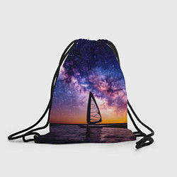 Рюкзак-мешок Виндсерфер в космосе, цвет: 3D-принт