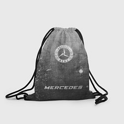 Рюкзак-мешок Mercedes - grey gradient по-центру, цвет: 3D-принт