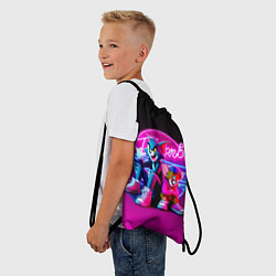 Рюкзак-мешок Tom and Jerry - neon glow fantasy, цвет: 3D-принт — фото 2