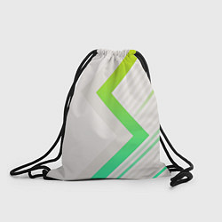 Мешок для обуви Color white line green