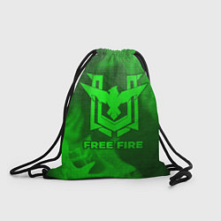 Мешок для обуви Free Fire - green gradient